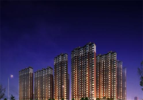 邓州中心医院体检中心夜景图