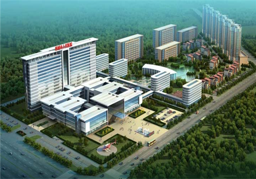 韩城市人民医院体检中心鸟瞰图 韩城市人民医院体检中心鸟瞰图