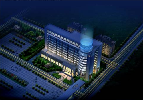 五河县中医院体检中心夜瞰图