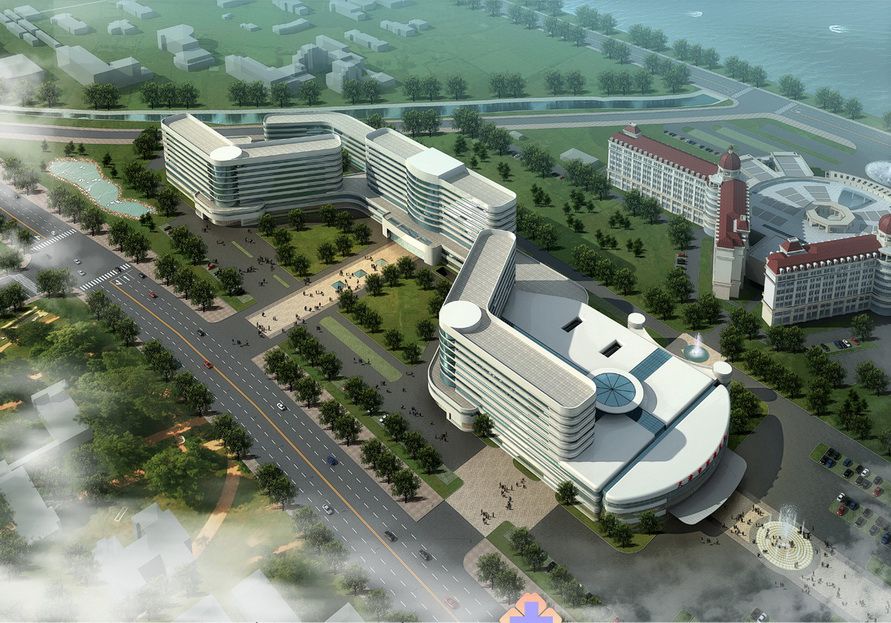 天津环湖医院体检中心鸟瞰图 天津环湖医院体检中心鸟瞰图