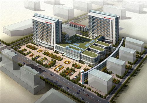 新泰市第三人民医院体检中心鸟瞰图 新泰市第三人民医院体检中心鸟瞰图