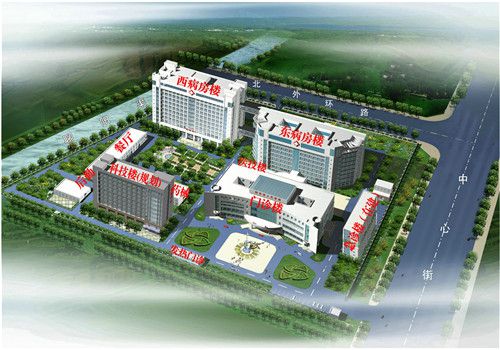 阳谷县人民医院体检中心鸟瞰图 阳谷县人民医院体检中心鸟瞰图