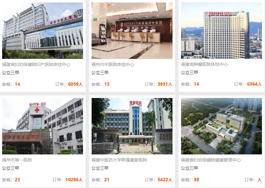 推荐机构（福州地区）