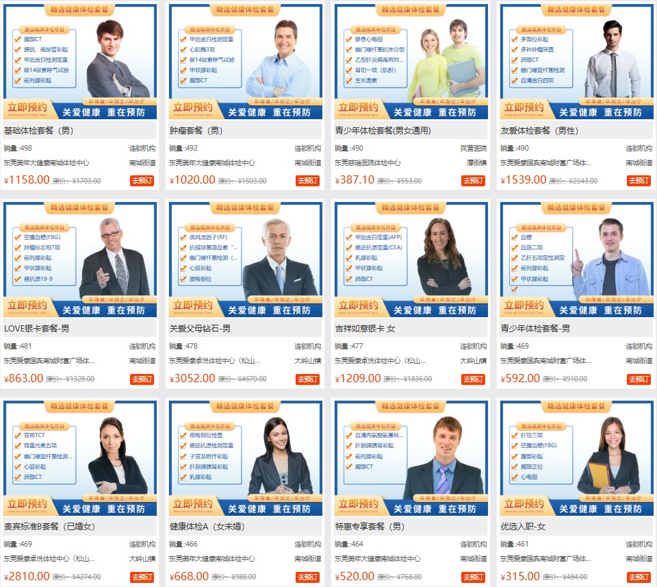 按检查深度分类的套餐 按检查深度分类的套餐