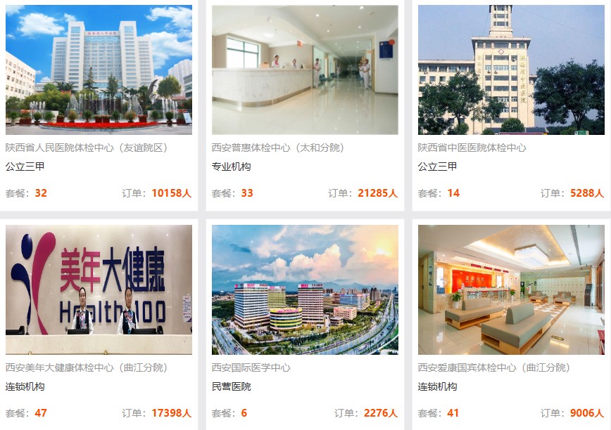 西安热门体检机构推荐