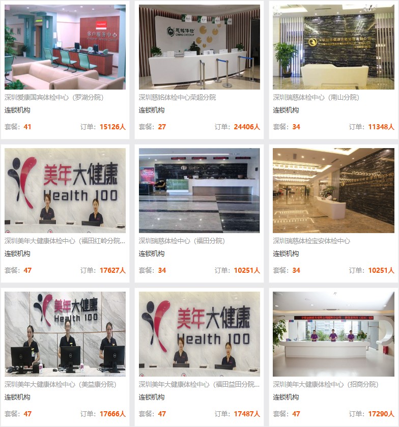 专业连锁体检机构(标准化服务,价格透明) 专业连锁体检机构(标准化服务,价格透明)