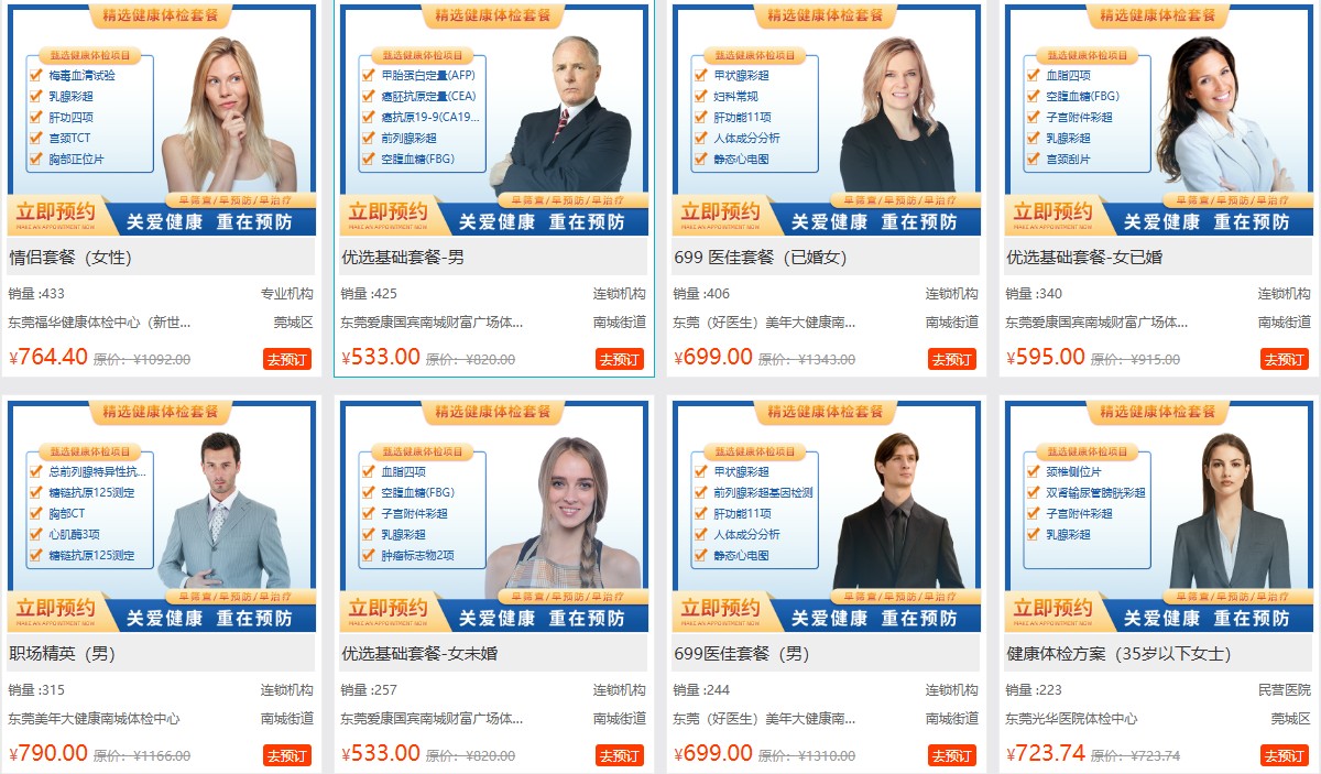 东莞全身体检费用大概多少钱，正常体检一次多少钱？