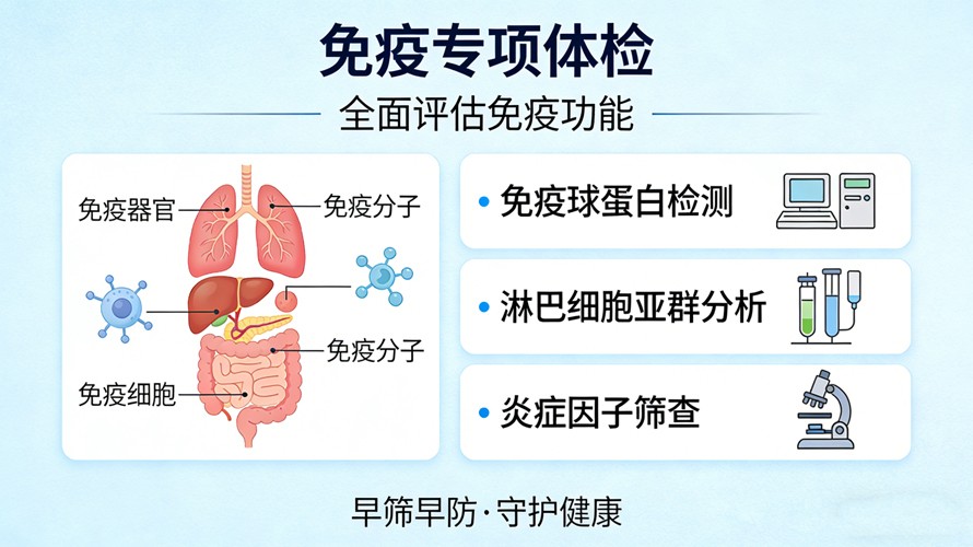 免疫专项体检包含哪些具体检测项目？