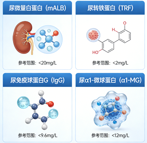 尿四项蛋白各个指标的临床意义